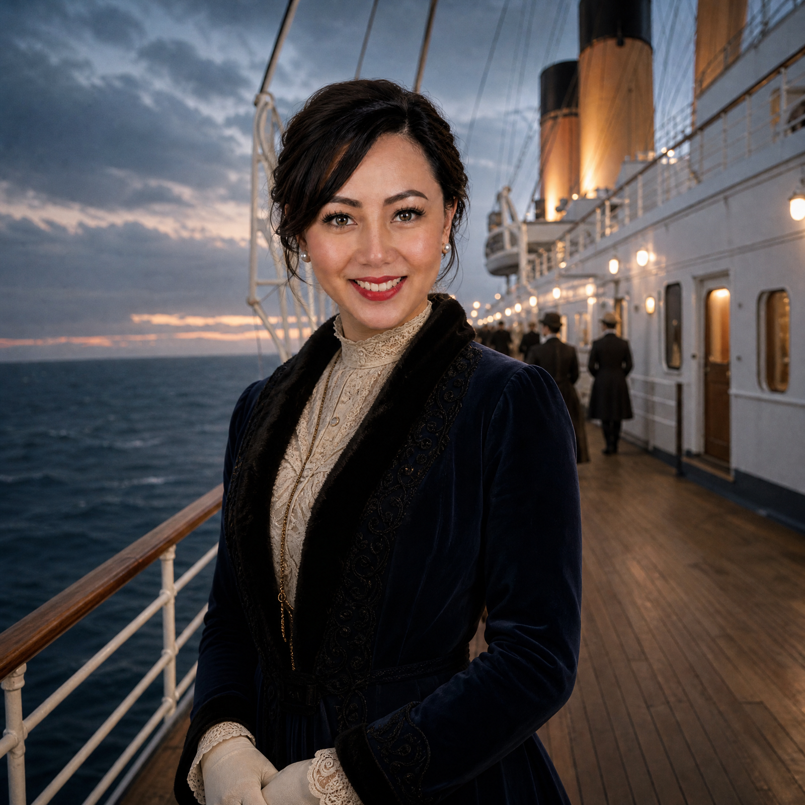 Mellisa aboard RMS Titanic on its final evening